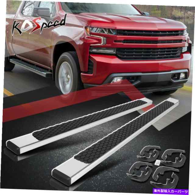 サイドステップ 5 "SSフラットランニングボードステップNERFバー19-20 Silverado Sierraトラッククルーキャブ 5" SS Flat Runninの通販は