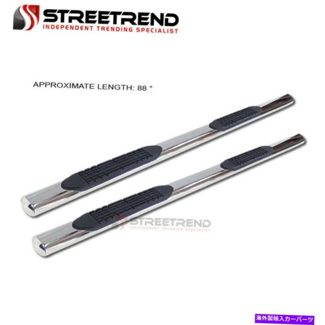 サイドステップ 01-18 Silverado / Sierra Crew 4 "サイドステップNERFバーランニングボードステンレス For 01-18 Silverado/Sieの通販は