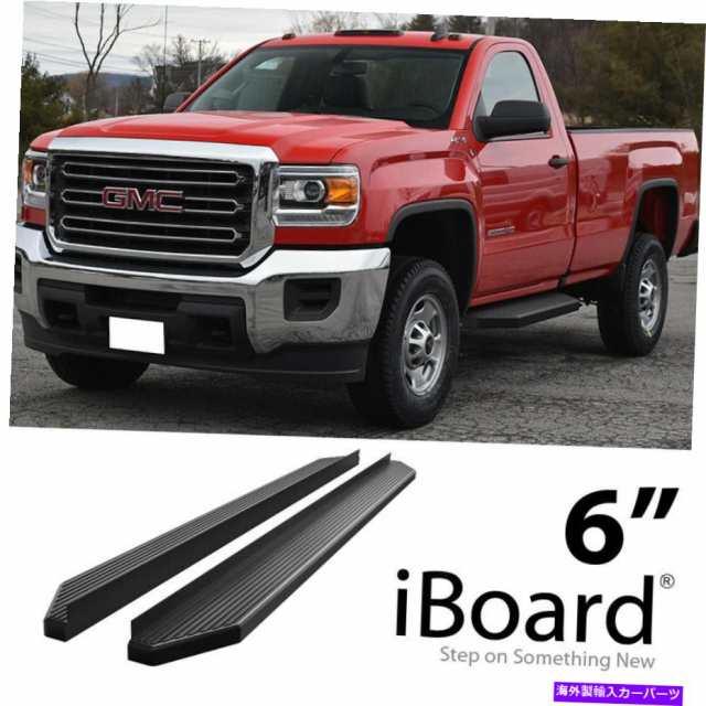 サイドステップ Iboard Black Running Boardsスタイルフィット07-18 Silverado Sierraレギュラータクシー iBoard Black Running の通販は