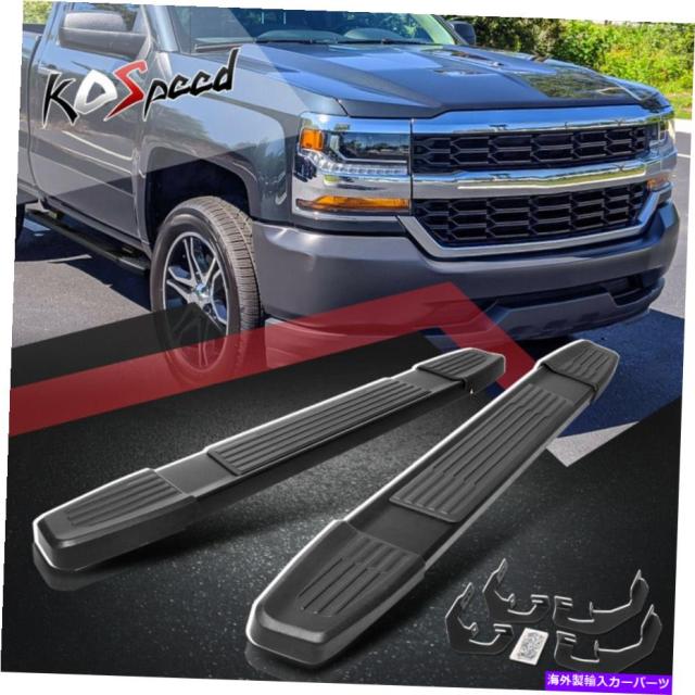 サイドステップ 6 "アルミニウム走行板側ステップバー07-19 Silverado / Sierra標準タクシー 6" Aluminum Running Board Side Stの通販は