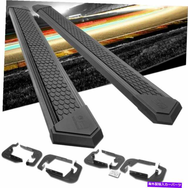 サイドステップ J2ブラックハニカム8 "07-19 Silverado Sierra Crew Cab Cab CAB J2 Black Honeycomb 8" Step Running Boards Foの通販は