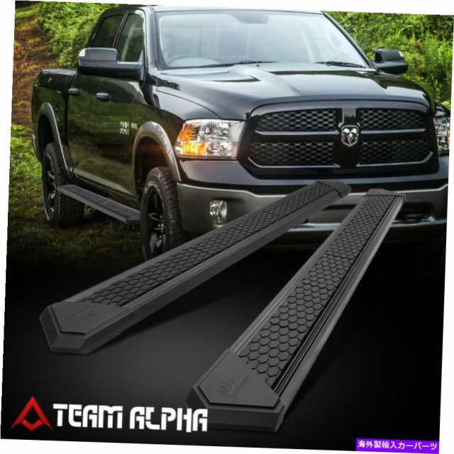 サイドステップ フィット2009-2020 Dodge Ram Crew Cab J2ブラック8 "サイドステップNerf Bar Running Board Fits 2009-2020 Dodの通販は 133,320円
