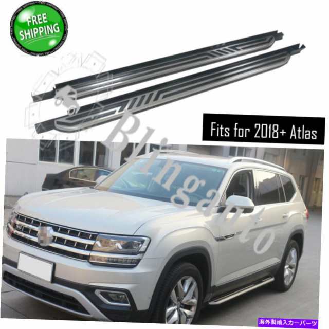 サイドステップ 2018-2020 VolkswagenアトラスサイドステップNerfバーカーペダルの走行ボードフィット Running board fits for 2の通販は