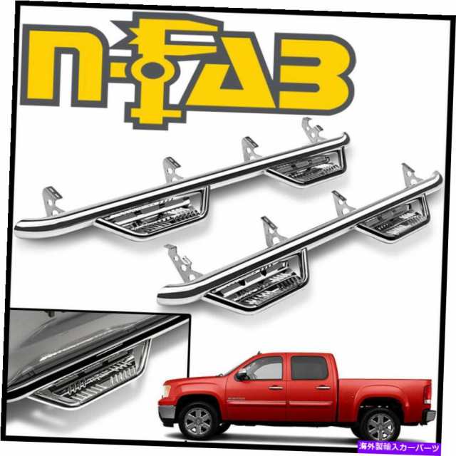 サイドステップ N-Fab NerfバーPodium SSステップバーFIT 2007-2013 GMC Sierra 1500クルーキャブ N-FAB Nerf Bars Podium SS Stの通販は