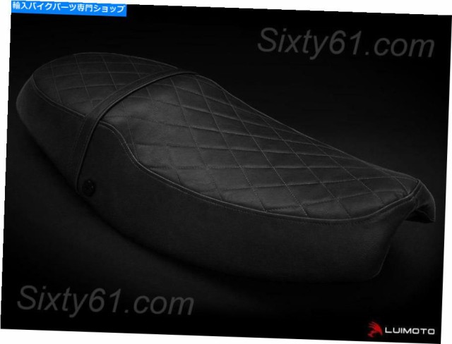 シート TRUIMPH THRUXTONシートカバー2004-2015ブラックルイモトレザールック Triumph Thruxton Seat Cover 2004-2015 Black Luiの通販は 45,474円