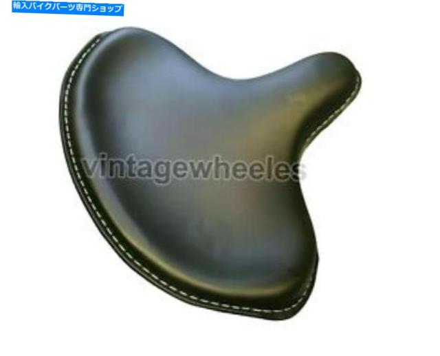 シート ハーレーパン/シャベルヘッドのオートバイのための新しいレザービンテージワイドソロの座席 New leather vintage wide soの通販は 68,640円