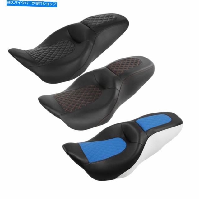 シート ハーレーツーリングCVO Limited Tri Glide 09-21のためのツーアップドライバの助手席フィット Two-Up Driver Passenger Sの通販は