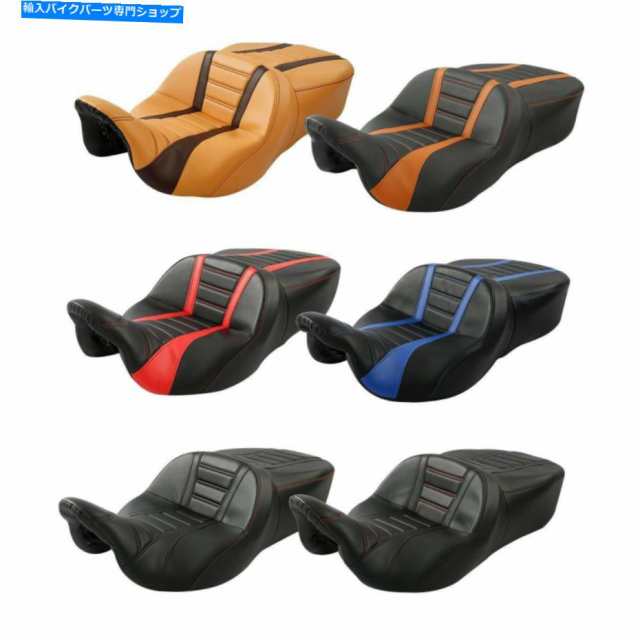 シート ドライバー＆助手席2 harley touring Electra Street Glide 09-21 Driver & Passenger Seat 2 Up Fit For Harley Touringの通販は