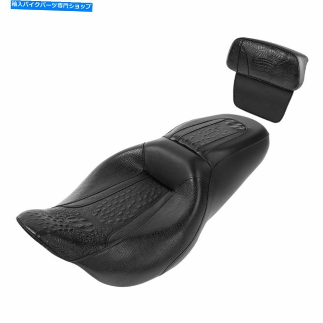 シート ライダー旅客席の背もたれの背もたれフィットCVO Street Glide 14-21 2016 Rider Passenger Seat Backrest Fit For Harleの通販は