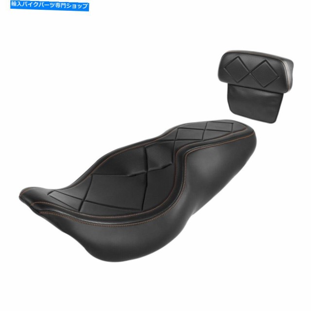 シート 運転席旅客座席＆背もたれフィットハーレーツーリングロードグライド2014-2021 15 Driver Passenger Seat & Backrest Fitの通販は