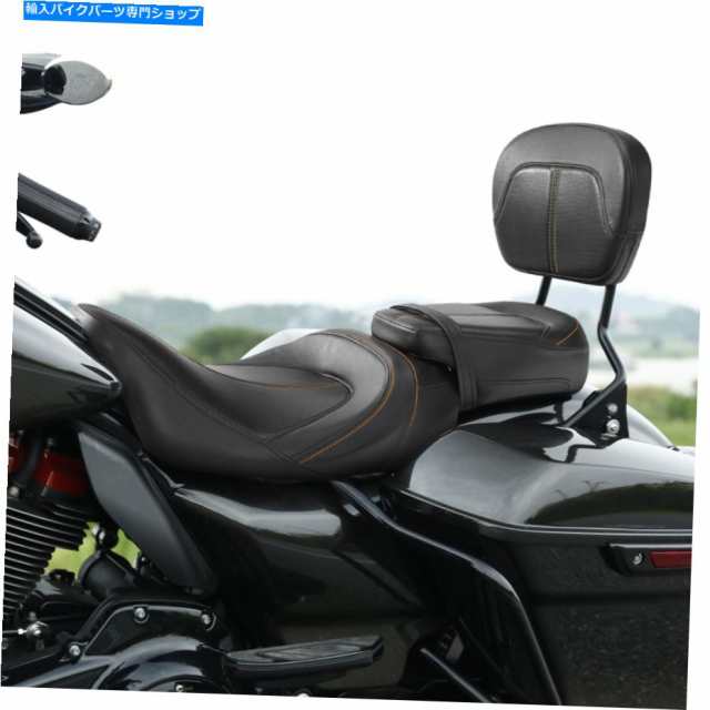 シート ハーレーロードキングロードグライド2009-2021 15のための運転席の助手席の後部パッドフィット Driver Passenger Seat Reの通販は 124,080円