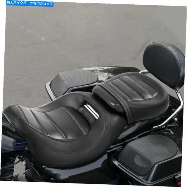 シート Harley Touring Electra Glide 2009-2021のための通気性のある運転席の座席フィット Breathable Driver Passenger Seat Fの通販は