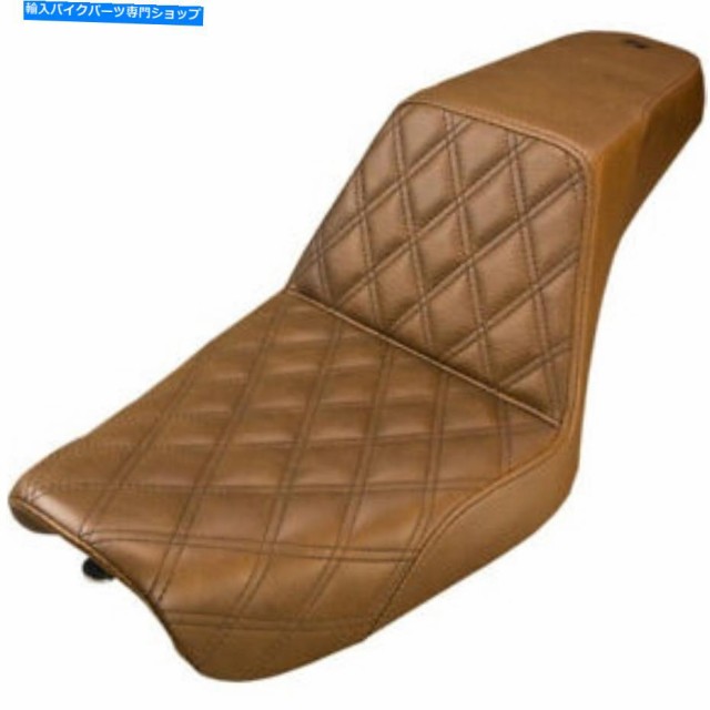 シート サドルメンブラウンフロントラティスステッチステップアップシート2004-05ハーリーダイナFXD Saddlemen Brown Front Lattの通販は 146,520円