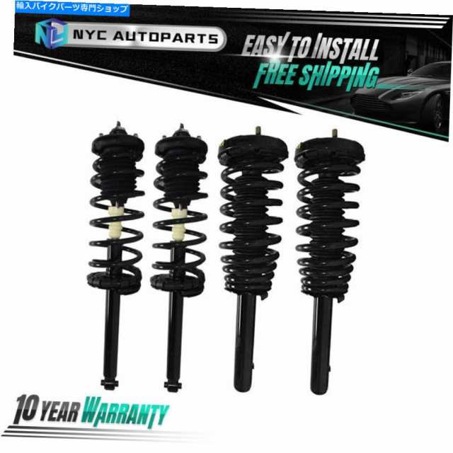 サスペンション 2 FRONT＆2リアストラットW /コイルスプリング1998 1999 2000 2000 2002ホンダアコード 2 Front & 2 Rear Strut の通販は