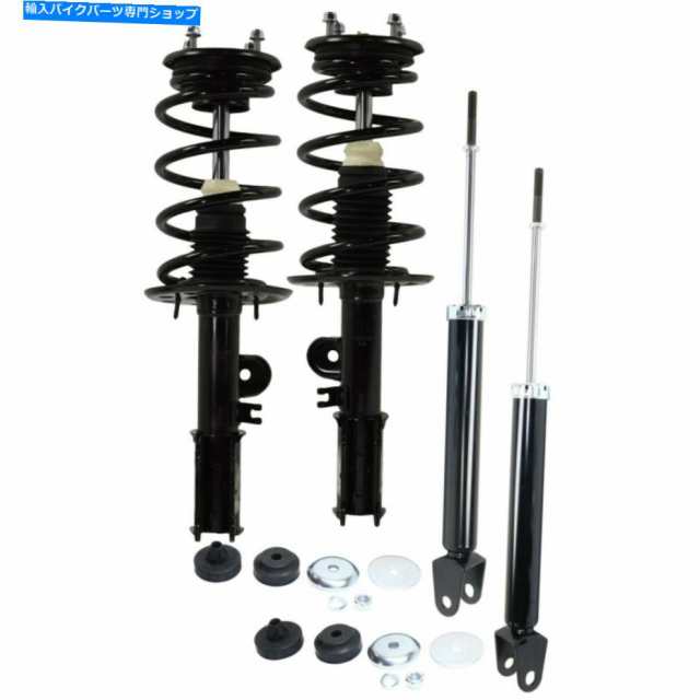 サスペンション 4ショックアブソーバーとストラットアセンブリのセット前後左右のLH RH Set of 4 Shock Absorber and Strut Asseの通販は