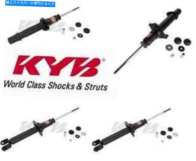 サスペンション 2008-2012のための4 kyb Excel-Gフロント＆リアストラットショックのセット Set of 4 KYB Excel-G Front & Rear の通販は