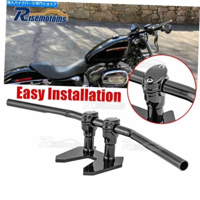 ハンドル ブラック1 ''ドラッグバーハンドルバー+4 ''ライザースポーツスターダイナソフトソフト Black 1'' Drag Bar Handlebar の通販は 47,520円
