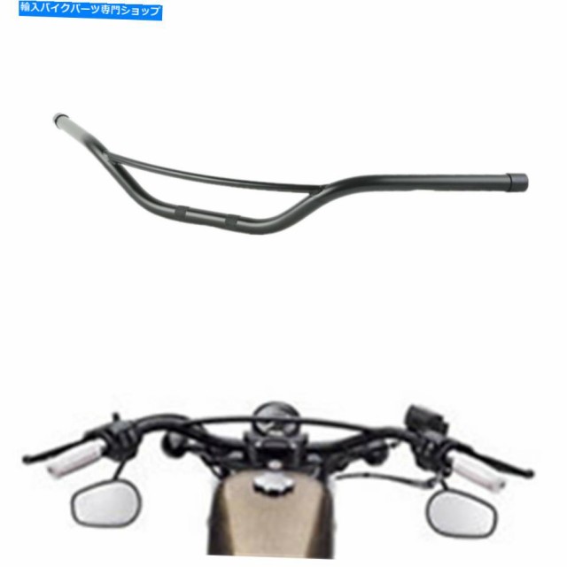 ハンドル ブラック1 "ハンガーハンドルバーフィットハーレーダイナfxdwg softail flstc flstf Black 1" Hanger Handlebar Fit foの通販は