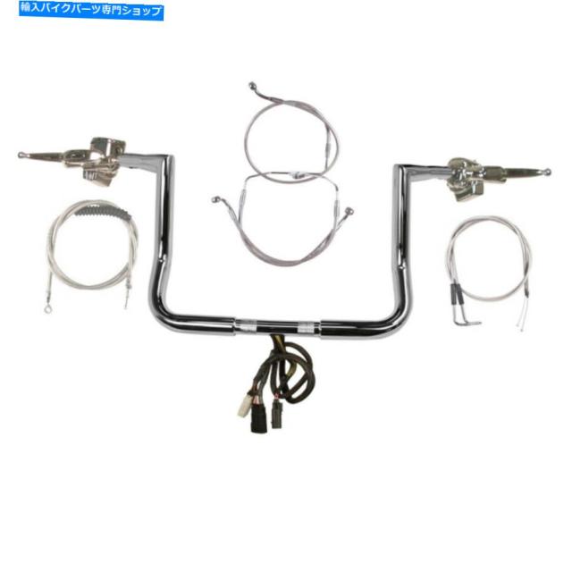 ハンドル 1 1/4 "Chrome 10" Twin Peaksハンドルバーキット2007ハーレーストリートグライドW /クルーズ 1 1/4" Chrome 10" Twin の通販は