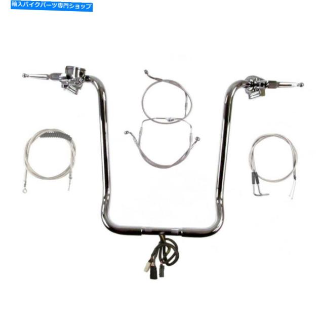 ハンドル 1 1/4 "Chrome 22" APEハンガーハンドルバーキット2007ハーレーストリートグライドW /クルーズ 1 1/4" Chrome 22" Ape の通販は