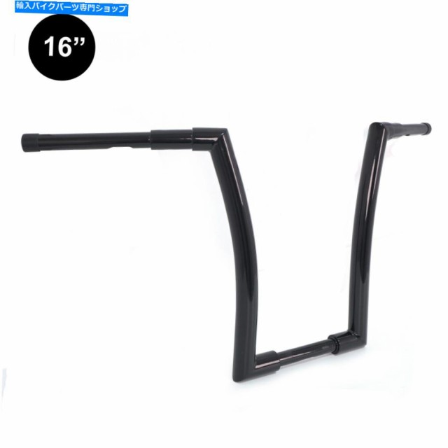 ハンドル 16「ブラックAPE FATハンガー1.5」12-16 FLD 13-17 FXDB 16-17 FXDLS 00- 16" Black Ape Fat Hanger 1.5" Handlebar Foの通販は