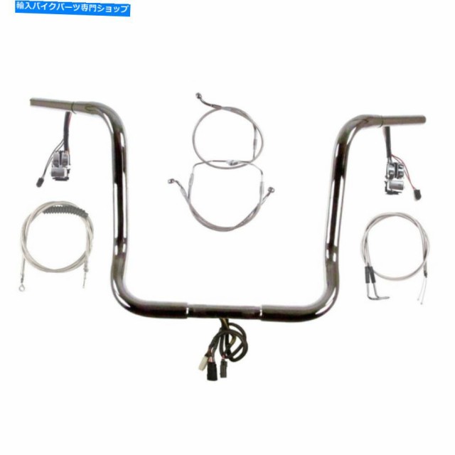ハンドル 1 1/4 "Chrome 16" Prewreadハンドルバーキット2007ハーレーエレクトラグライドW /ラジオ 1 1/4" Chrome 16" Prewired の通販は
