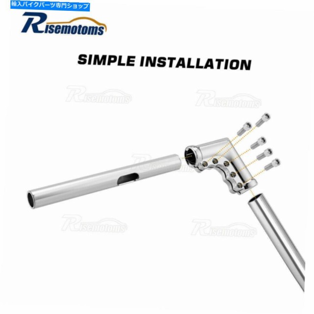 大阪最安値 ハンドル Harley Road Glideカスタム用クロム融合16 ´´ハンガーバーハンドルバー Chrome Fused 16´´  Rise Ape Hanger Bar Handle