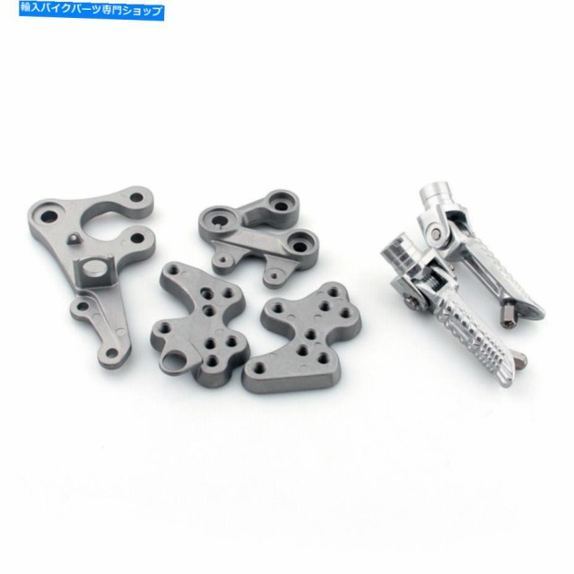 フットペグ フロントライダー足のペグの残りのフットレストブラケットフィット鈴木GSXR 1000 2005-2010 Front Rider Foot Pegs Rの通販は