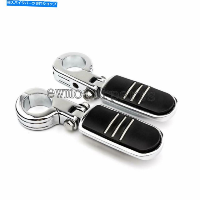 フットペグ Harley用Chrome 1.5 "1-1 / 2" Pegstreamliner Highwayエンジンガードフットペグマウント Chrome 1.5" 1-1/2" Pegstrの通販は