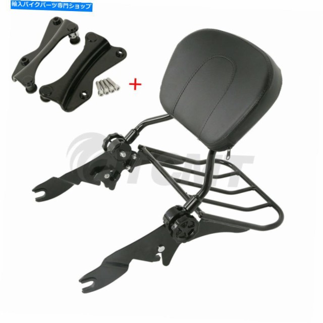 シーシーバー 4ポイントドッキングキット荷物ラックSissy Bar Backrest for Harley Touring 14 Up New 4 Point Docking Kit Luggの通販は