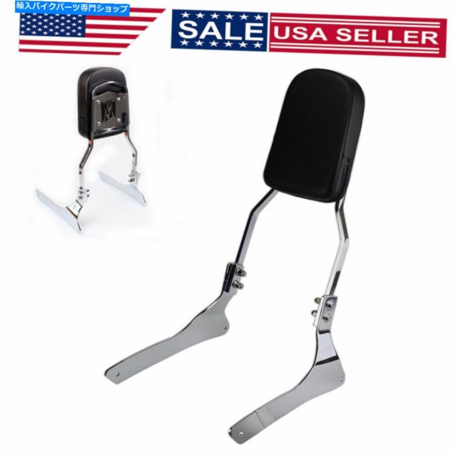 シーシーバー スズキBoulevard C90 / VL1500侵入者米国のためのChrome Flame Backrest Sissy Bar Pad Chrome Flame Backrest Sisの通販は