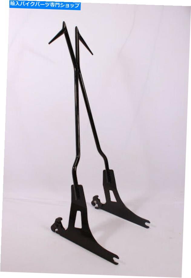 バックレスト 背の背もたれの背もたれのバーハーレーダイナスーパーグライドストリートボブFXDC FXDBブラック TALL BACKREST SISの通販は