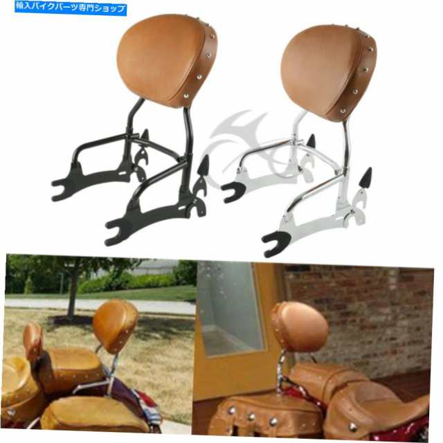 バックレスト 12インチの首長のためのパッドフィット2016-2018 2017 12" Backrest Sissy Bar W/ Pad Fit For Indian Chief Dark の通販は
