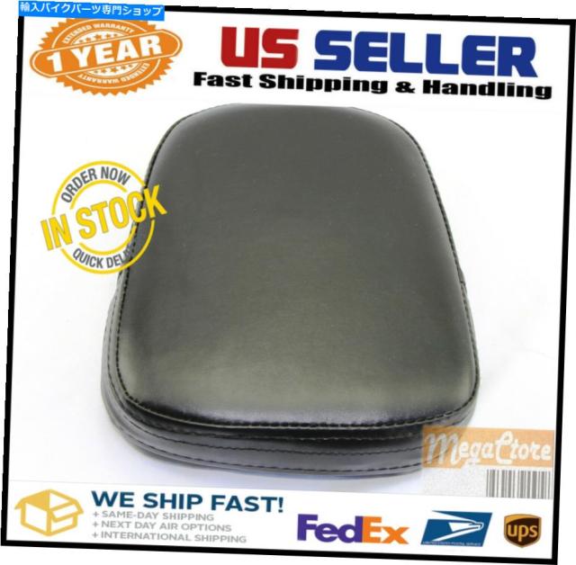 バックレスト 背もたれのSissy Barクッションパッド ホンダヤマハ鈴木川崎ハーレー長方形 Backrest Sissy Bar