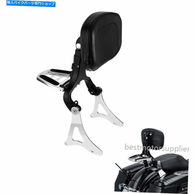 バックレスト 調節可能なライダーの乗客の背もたれのw /マウントフィットハーレーストリートグライド14-20 Adjustable Rider Pasの通販は
