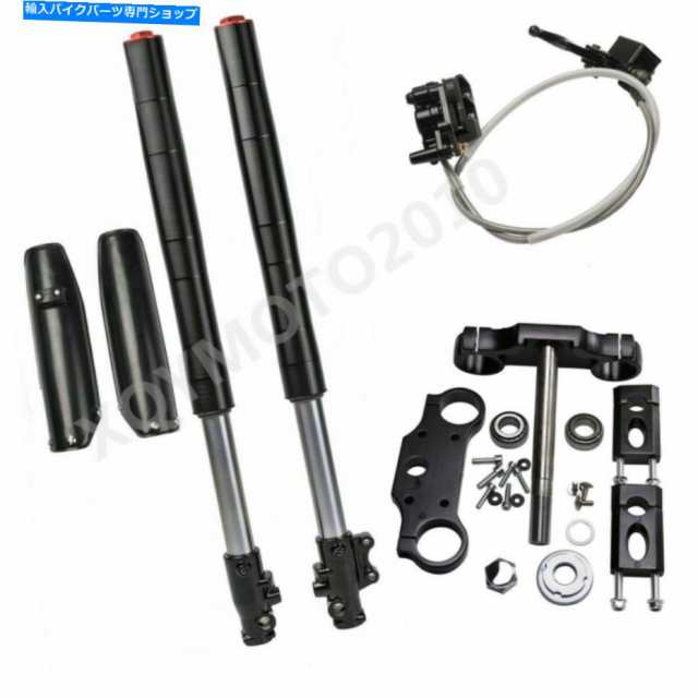 フロントフォーク FRONT FORKショッカートリプルチューブ＆ディスクブレーキ用Dirt Pit Bike 110cc 150cc 140cc Front Fork Shocの通販は