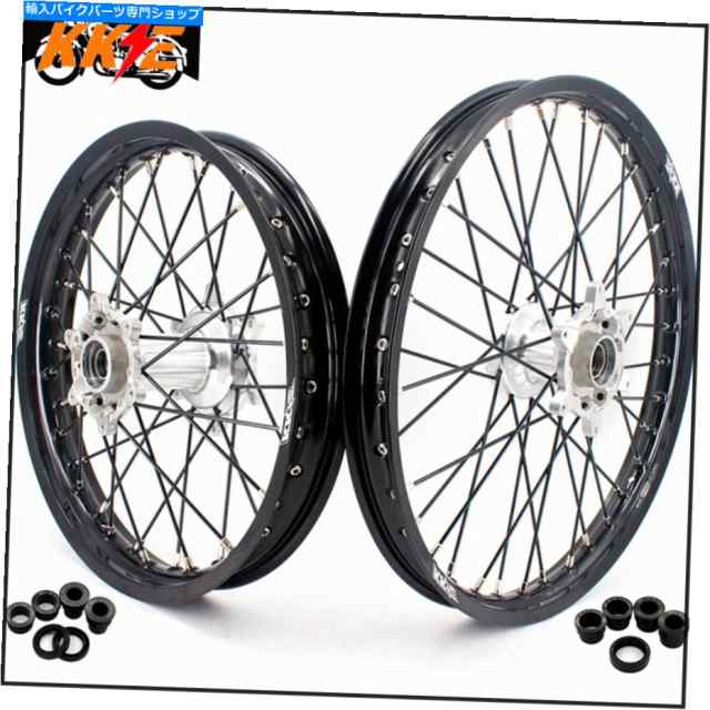 ホイール KKE 21 "19" KTM EXCのためのキャストホイールセットSXF XCW 125 350 400 505 03-2021シルバーハブ KKE 21"19" Cast Whの通販は