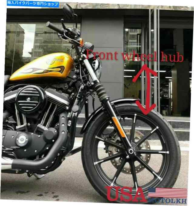 ホイール Harley XL1200 883 Iron 16-20用ロングトゥールリアルリュームストレート19 
