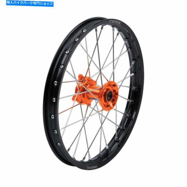 ホイール Tusk Impact Complete Wheel - 前面17 x 1.40黒のリム/シルバースポーク/オレンジハブ Tusk Impact Complete Wheel - Fの通販は