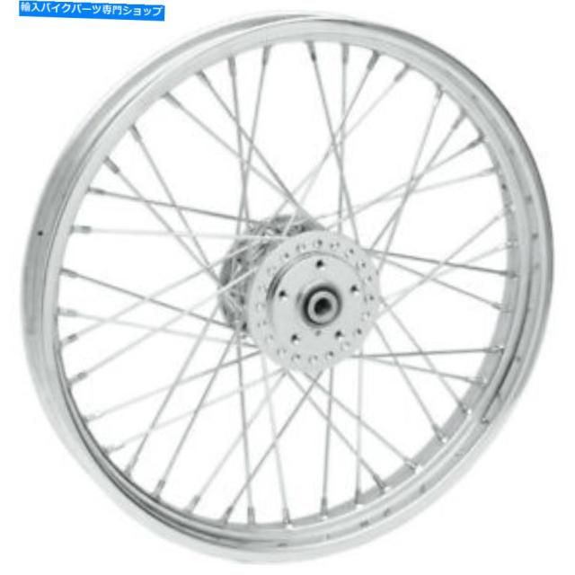ホイール Drag Specialties 40スポークホイール - Chrome - Front - 21 x 2.15 - 84-98 64311 Drag Specialties 40-Spoke Wheel の通販は