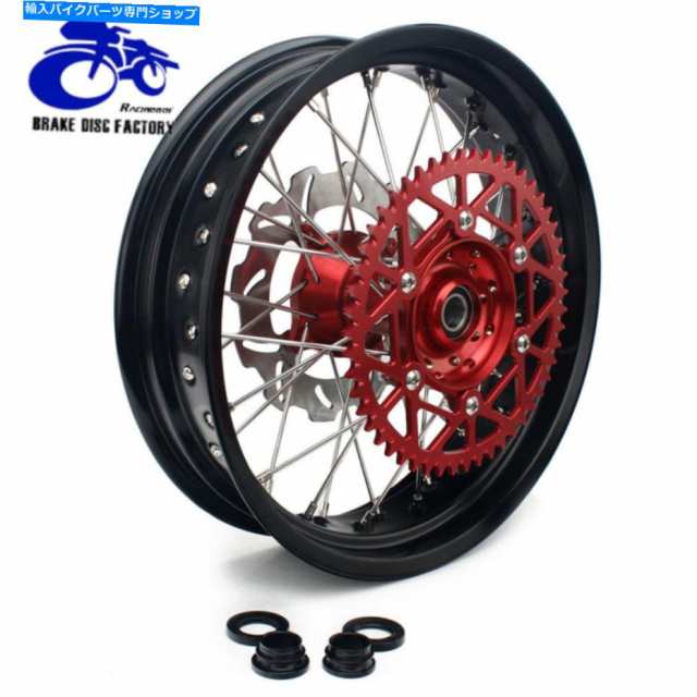 ホイール 17 "ホンダCRF250R 14-21 CRF450R 13-21のための完全な後輪ロータースプロケットセット 17" Complete Rear Wheel Rotorの通販は