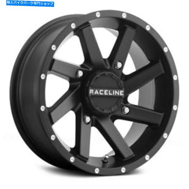 ホイール カワサキ・ラバ教授16-19ラースラインA82BねじれフロントATV / UTVブラックホイール For Kawasaki Mule PROFX 16-19 RAの通販は