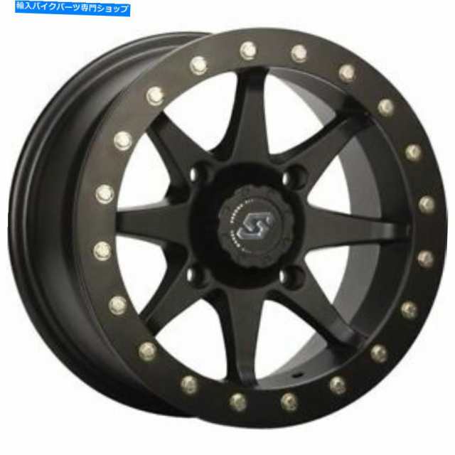 ホイール ブラック14x7,4 / 1110,5 + 2セドナ嵐ビーズロックホイール - A86B-47011-52S Black 14x7, 4/110, 5+2 Sedona Storm Beの通販は