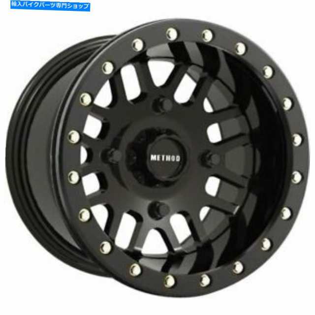 ホイール カットブラック14X10,4 / 136,5 + 5メソッドメーズスイール406メーカーロックセイール - オリジナルのタイトルを表示すの通販は