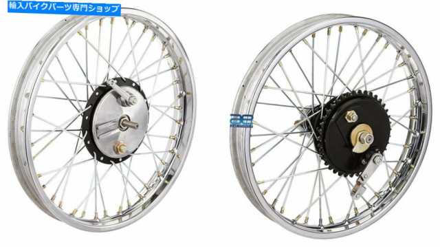 ホイール 19 "ハーフ幅ハブフロント&リアコンプリートホイールリムセットロイヤルエンフィールド@ us 19"HALF WIDTH HUB FRONT&の通販は