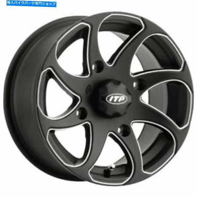 ホイール ブラック14x7,4/110,5 + 2 ITPツイスターホイール - 1422326727bl Black 14x7, 4/110, 5+2 ITP Twister Wheel - 142232の通販は