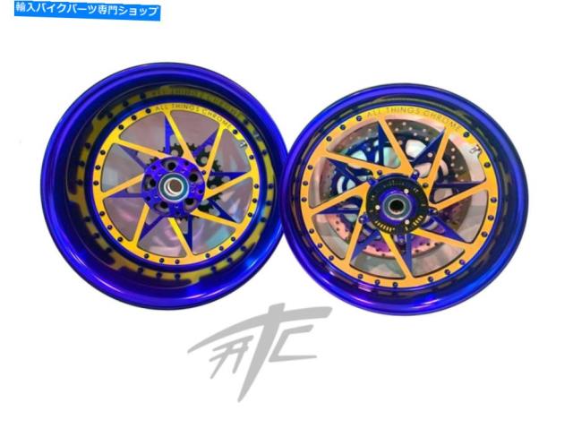 ホイール ZX-14 240脂肪タイヤブルー＆オレンジスイッチバック