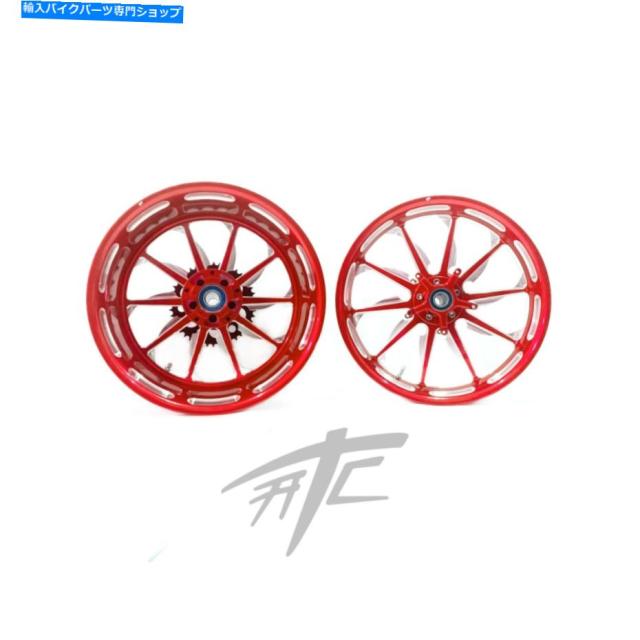 2点 ホイール Ninja 240太ったタイヤキャンディレッドコントラスト