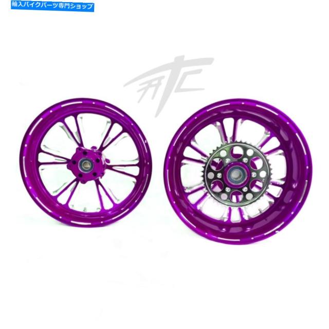専用ページです。 ホイール 忍者330脂肪タイヤ紫のコントラストVandetta Wheels 06