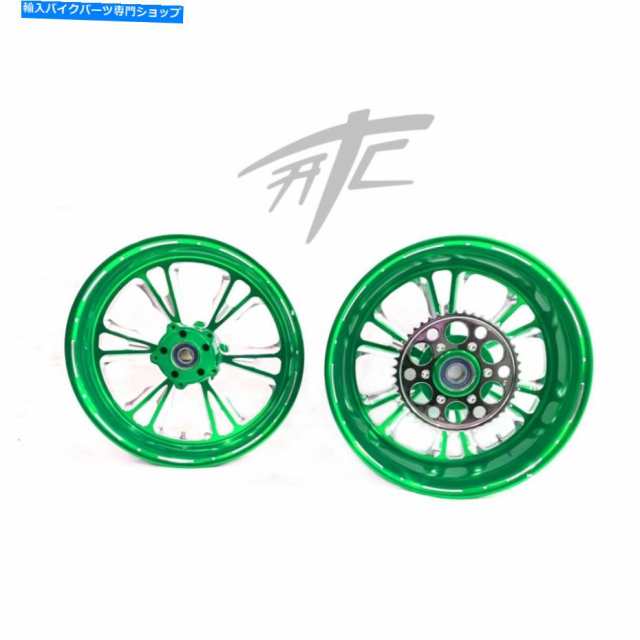 ホイール Hayabusa 330脂肪タイヤキャンディグリーンコントラストVandetta Wheels 08-12鈴木早見 HAYABUSA 330 FAT TIRE CANDY Gの通販は 345,708円